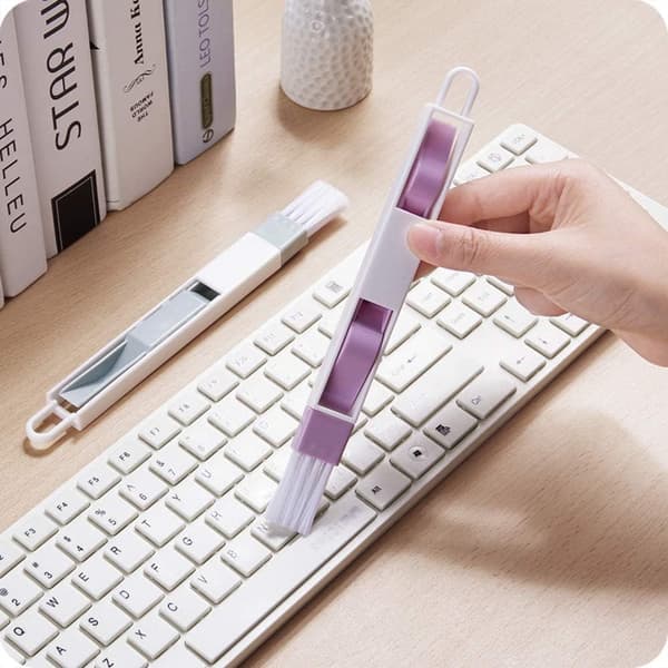 Window Crevice Cleaning Brush, 4 Pcs 2-in-1 Groove Cleaning Brush Small