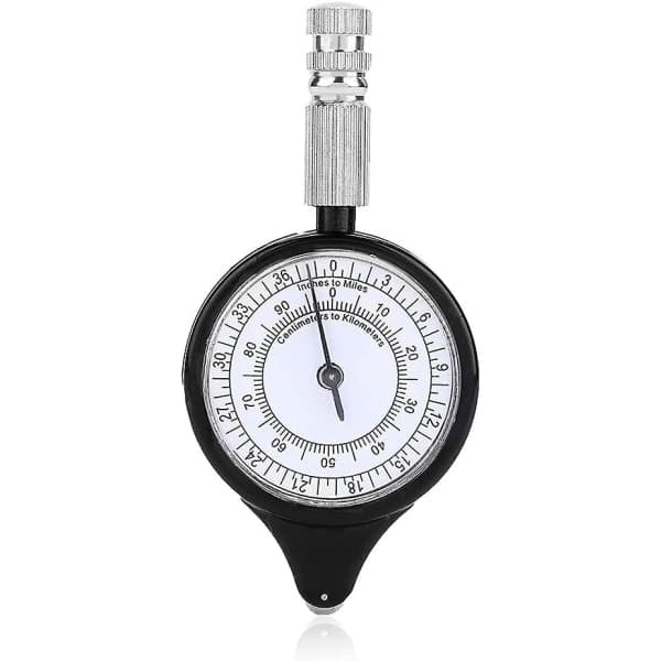 Mini Aluminum Map Meter, Portable, for Outdoor Use, Distance Meter, Map Meter, Tool for Measuring Distances on Maps