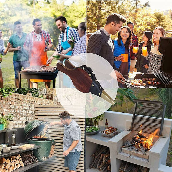 Eldstadspump, eldstadsblåsare, eldstadspump, träpump, med rem, för grill, eldstad, kamin, grill, utomhus