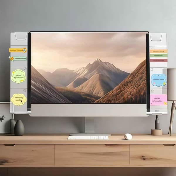 2 kontortilbehør Memotavle + Noteholder - Skærm/Computer - Kontorartikler til mænd/kvinder