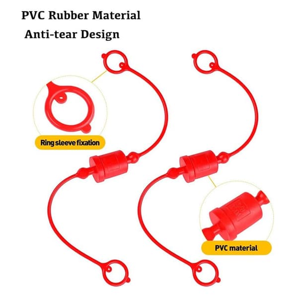 Dust Cap and Socket Protector for Hydraulic Coupling -B 1/2, Fits Hydraulic Coupling