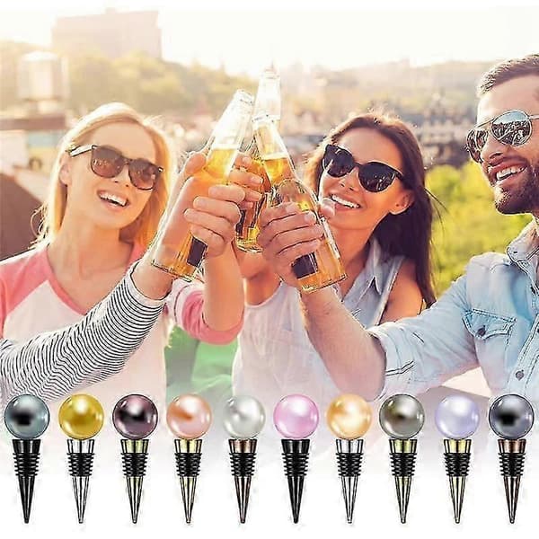 20 Pieces Blank Bottle Stoppers with Threaded Post Metal Wine Stopper Inserts Set Hardware for Wood Turning DIY Projects jn [DB]
