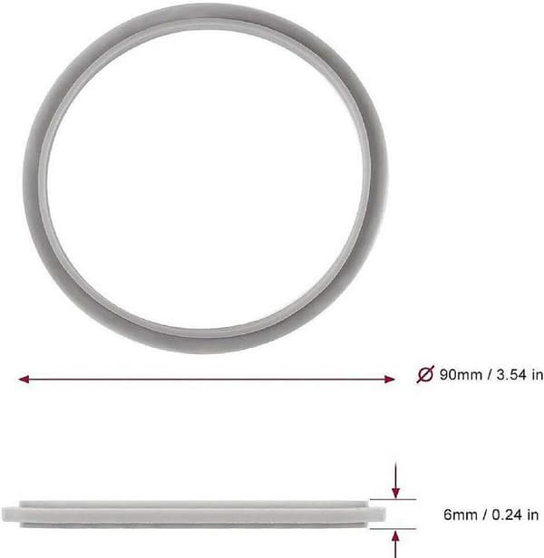 Sealing Ring, 4-pack, for NutriBullet Personal Blender 600W & 900W, Water Resistant, Blender Gaskets, Grey