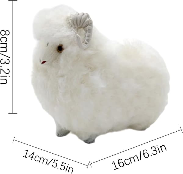 pehmolelu lammas realistinen nro 4 - Schaf No. 4