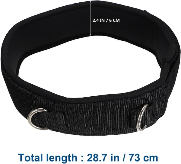 Lår Krafttræningsbælte 1 stk til Benøvelser nylon sort -