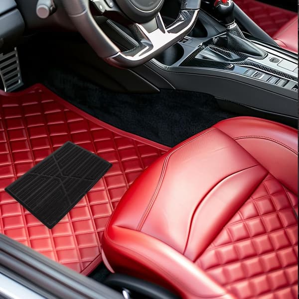 Bilgulvmåtte af gummi til køretøj med skridsikkert design og holdbart materiale som fodpolstring i nem pleje beskyttelse -