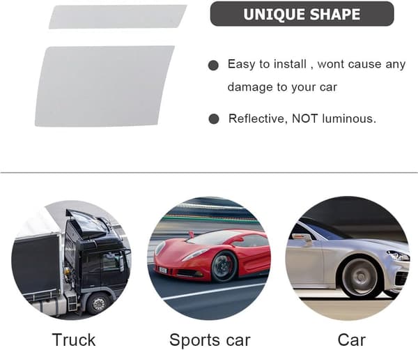 Hash Stripe Wheel Decals for 18-21 Inch Wheels, 6 pcs Reflective