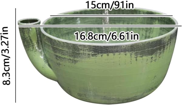 Fruktskål med sil, rask sil, selvroterende, 3D-print lys grønn - Hellgrün