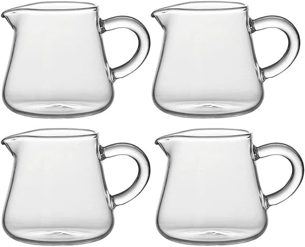 4 kpl minilasikermakonetta kahvalla, 2 oz - 4pcs