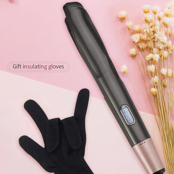 Electric Spiral Curling Iron with Two Straight Plates
