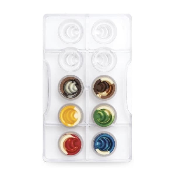 Chokladform Pralinform Cirklar Polykarbonat - Decora Transparent transparent