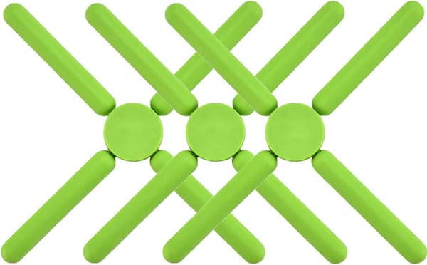 3-pakning sammenleggbare silikonunderlegg, sammenleggbare underlegg, sklisikre C DXGHC