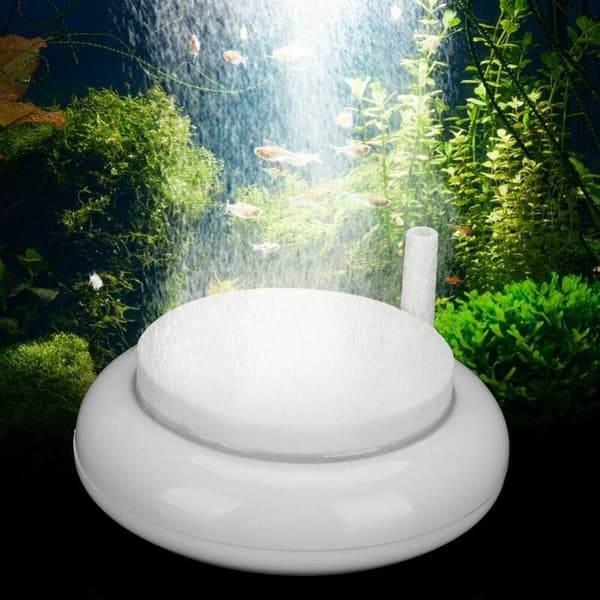 Aquarium Nano Stone Durable Stone Air Bubble Disc Nano Scale Round Diffuser Oxygen Tank Bubbler for Aquariums Fish Ponds and Hydroponics