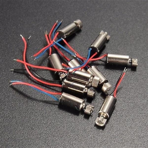 10 st Minicell Telefon Vibrationsmotor Vibrator 4x8mm DC 1.5-3v RC Leksaker