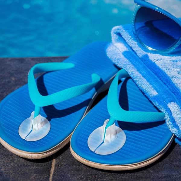 Tåskydd för lilltån, 2 par bekväm tåvaddering för sandaler