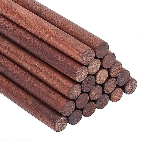 20 stk valnøttplugger 15 cm lange valnøtttrepinner 1 cm ubehandlede runde pinner treskjæringsblokk trepinner for byggemodellmaterialer