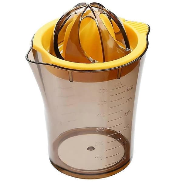 600ML Manual Plastic Juicer with Scale Fruit Press Orange Lemon Juicer Cup