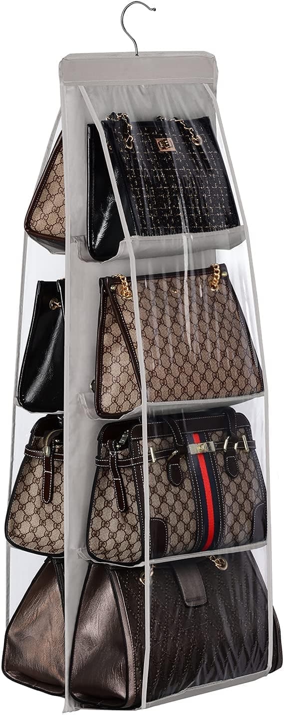 Hanging Bag Storage, 8 Compartments Hanging Bag Organizer Oxford Cl