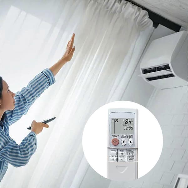 Universell Ersättningsfjärrkontroll för Mitsubishi Electric Mr Slim - Förprogrammerad & Enkel Klimatkontroll [DB]