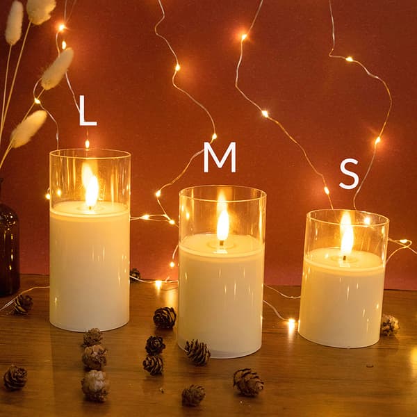 Flamløse lys Light Creatives Realistiske lyslykter Fest Bryllupsdekorasjoner til hjemmet Medium Medium