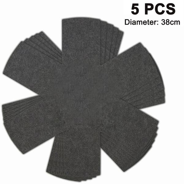 5-pack Pan Protector 15 inch wide stackable Pan Protector - Prevent scratches, separate and protect your dishes, grey