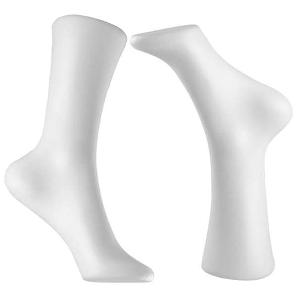 2 stk. fodstrømper mannequin fodform kvinde strømpe display mannequin fødder model