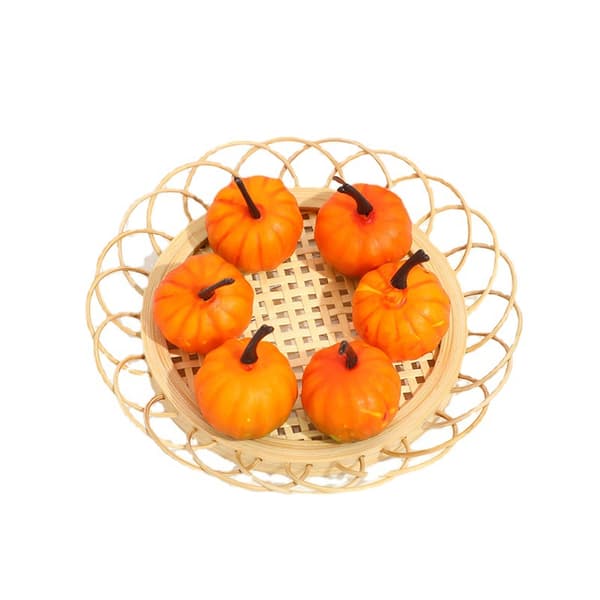 16 Pieces Mini Pumpkins, Artificial, Lifelike, Autumn Harvest