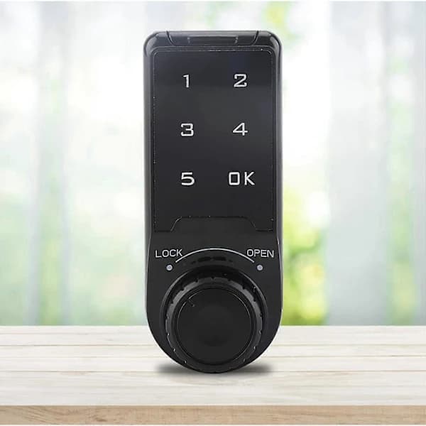 Combination Lock, Door Access Digital Electronic Security Cabinet Coded Cabinet Touch Keypad Password Key Access Lock - B