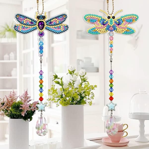 2 kappaletta timanttimaalausavaimenperiä, DIY timanttimaalausavainperä DXGHC