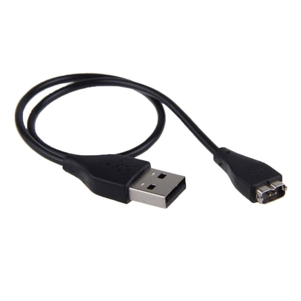 Fitbit Charge HR kompatibel USB-opladerkabel (28 cm) - Sort