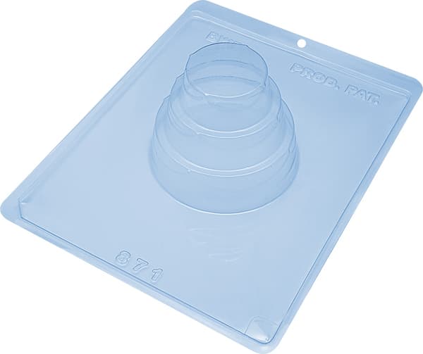 Pralineform Lagkage Chokoladeform - BWB 871 - Special 3-delt form Transparent transparent