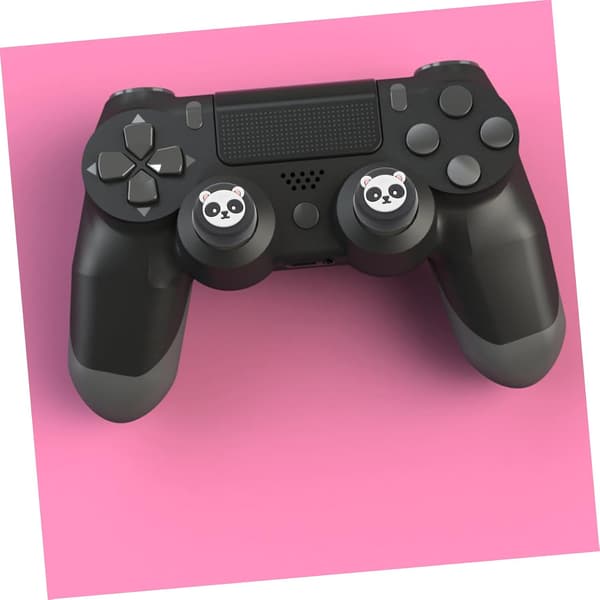 4 stk. tommelfingerkapper til spilcontroller panda-design joystick-beskyttelsesetuier af silikone kompatible ergonomiske joystick-covers letvægtsinstallation -