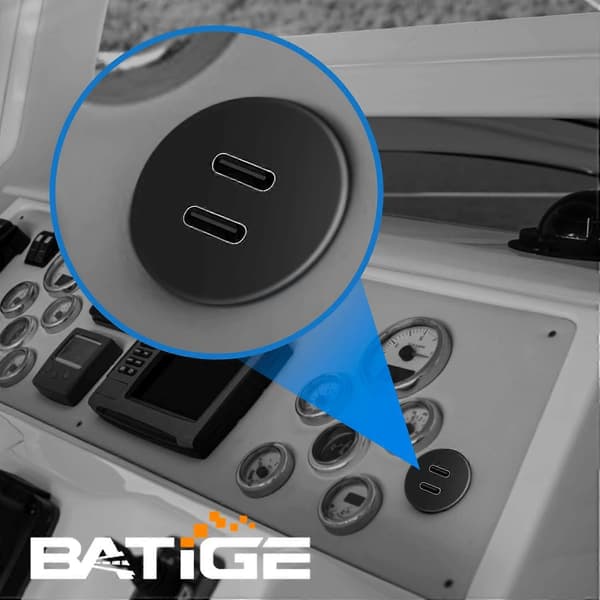Dubbelport USB 3.0 hane till 2 portar Typ C 3.0 hona bil infälld kabel USB C