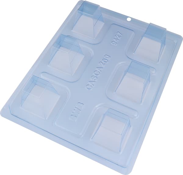 Pralinform Block Cup Chokoladeform - BWB 9427 - Special 3-delt form Transparent transparent