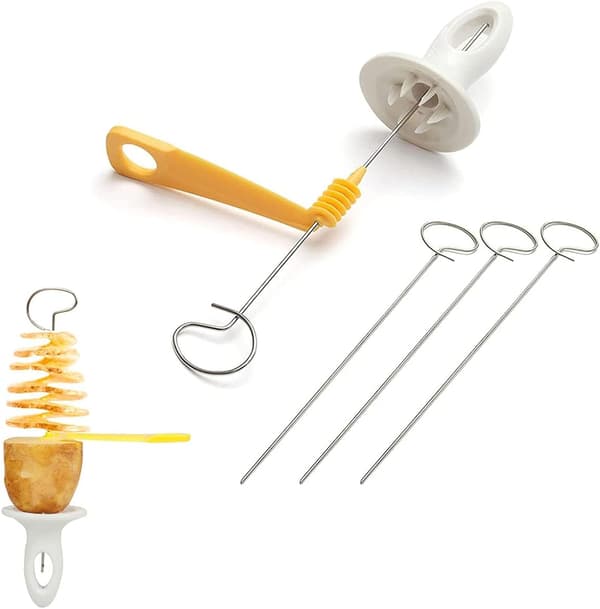 Culinary Innovation: Easy-to-Use Tornado Spiral Potato Slicer, Manual Vegetable Spiralizer, Quick Meal Solutions For The Modern Chef