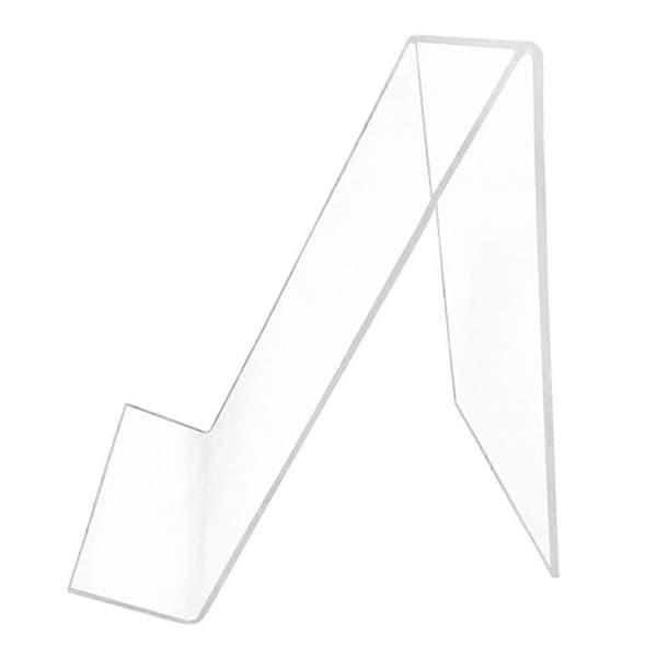 10x Akryl Bokstöd Med Hyllplan, Transparent Akryl Display Stativ, Klar Tablethållare För Böcker