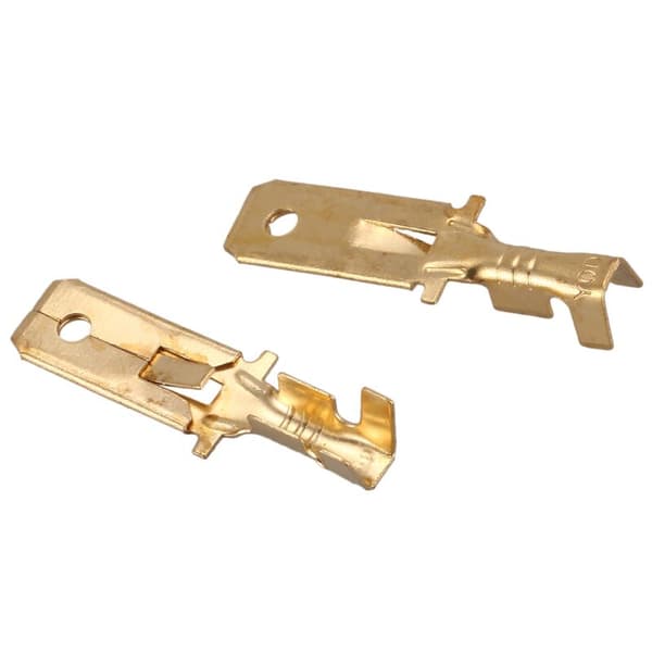 20 stk messing hannkabelkontakt 1/4 \" uisolerte bindestolper