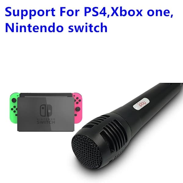USB-kablet mikrofon Karaoke-mikrofon for Nintendo Switch Wii PS4 Xbox PC Datamaskin Kondensatoropptaksmikrofon Ultrabred