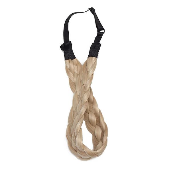 Tjockt Flätat Elastiskt Hårband Håraccessoar För Kvinna [db] blond&bleachblonde blond&bleachblonde