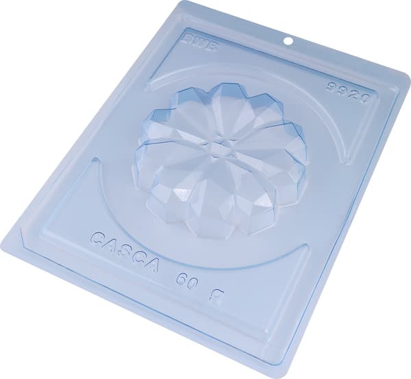 Pralineform Diamant Blomst Chokoladeform - BWB 9920 - Special 3-delt form Transparent transparent