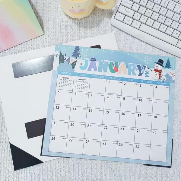 kjøleskapskalender 2026-2027 januar 2026 til juni 2027 C - C
