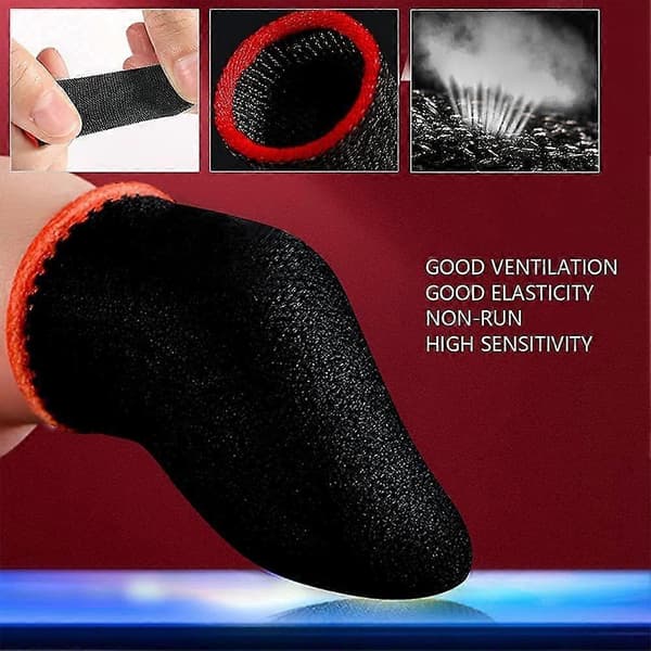 30 Pcs Gaming Finger Sleeves Thumb Sleeves Mobile Game Sweatproof Breathable Game Controller Fing