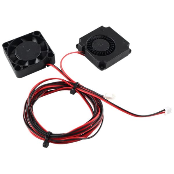 2X 4010 Blæsere DC 24V Ekstruder Hot End Blæser og Turbo til 3D-printer 3 / Pro