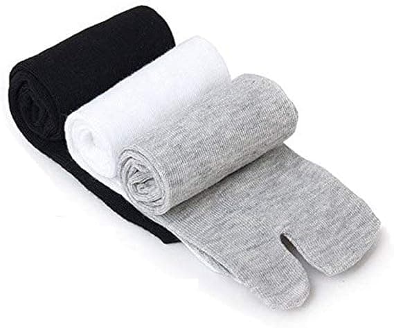 3 par bambusfibre unisex afslappede sandaler med delt tå