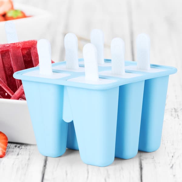 Hjemmelavede DIY genanvendelige isforme køkkentilbehør blå 6 isværktøjer