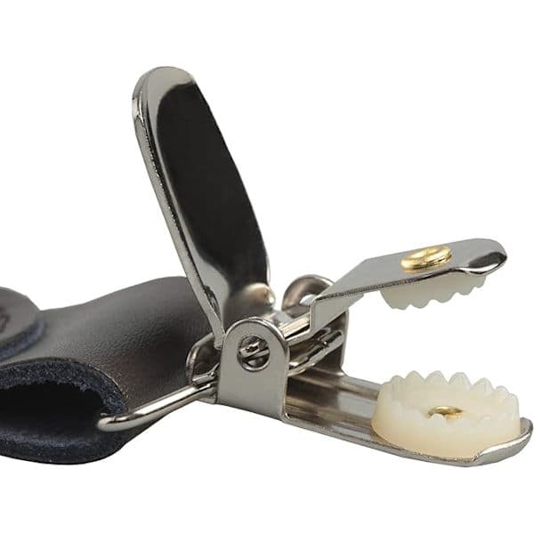 Herreseler Y-formet lær Crosspatch Clip-on Smoking Seler