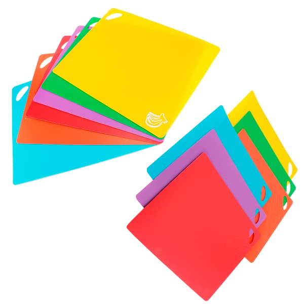 6-piece Cutting Board Set Flexible Non-Slip Vegetable and Meat Tools Mats Kitchen Utensils