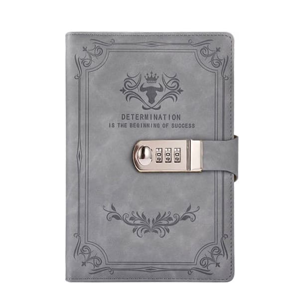 Password Book Diary GRÅ grå grey grey
