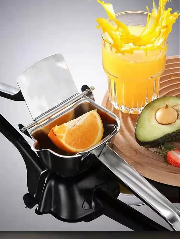 Citronpresser i rustfrit stål - Manuel juicepresser til appelsin, lime, grapefrugt