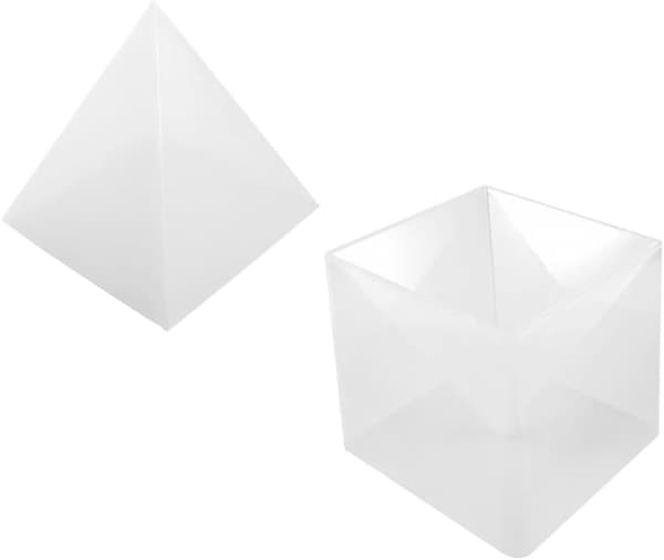 Pyramide Silikonform Base 1 stk DIY Håndverk Epoksiform for Hjem- og Skrivebordsinnredning